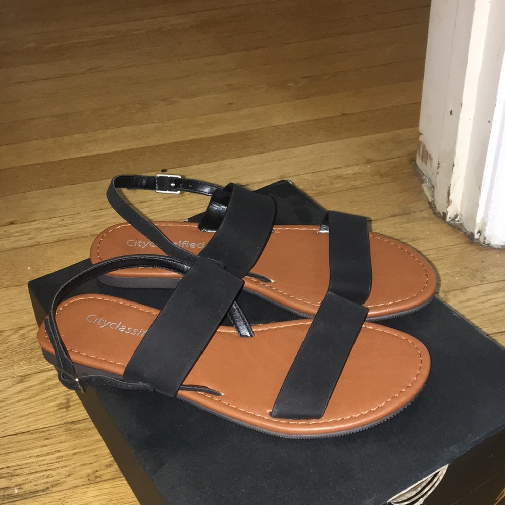 Black sandals